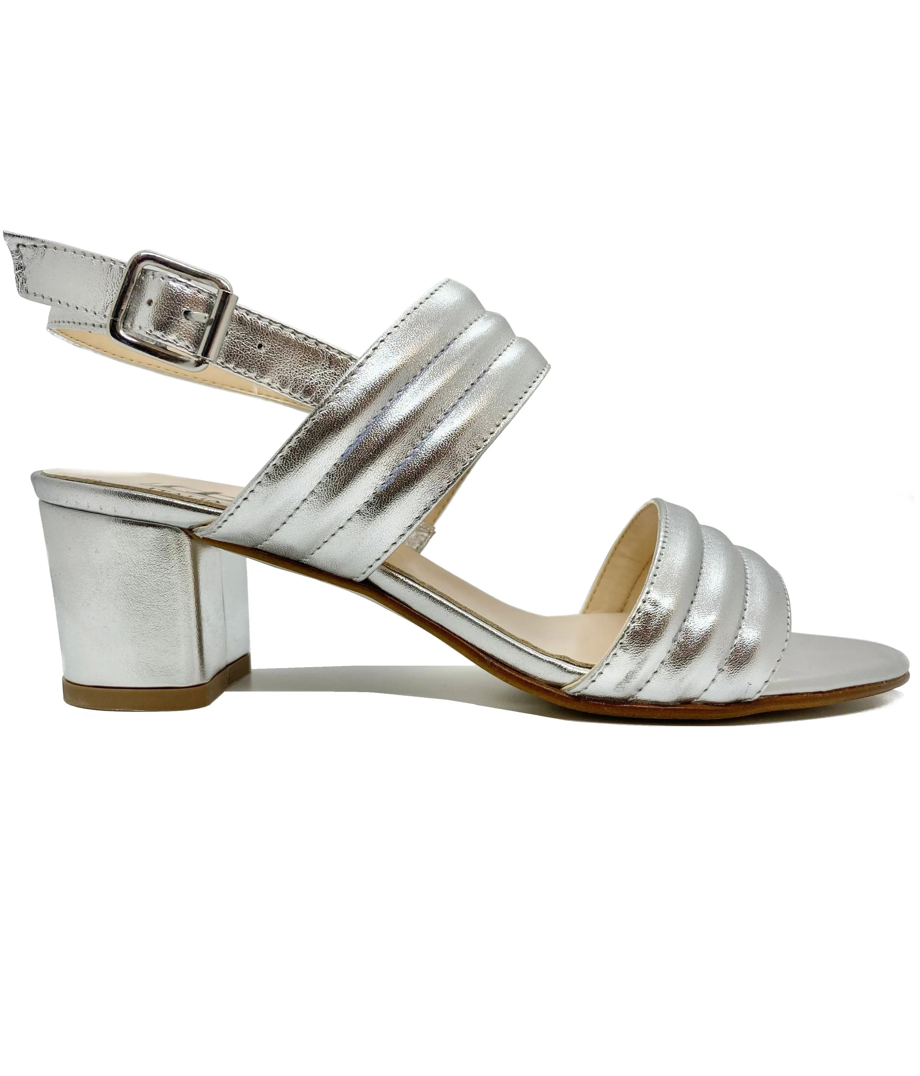 HB Ladies Double Strap Block Heel Sandal