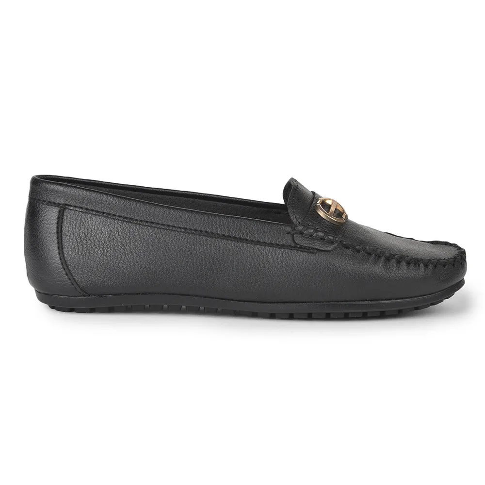 Healers Casual Black Loafers For Women GI-SD-301 By Liberty