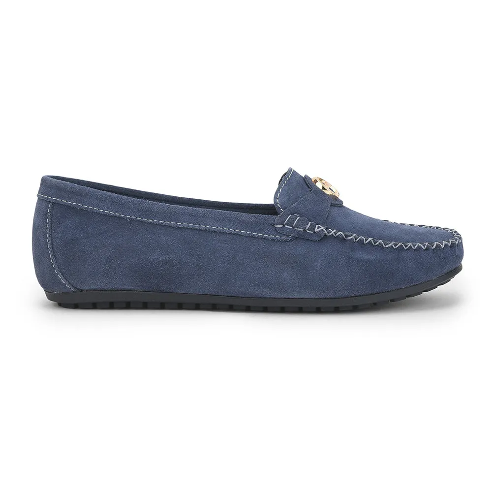 Healers Casual Navy Blue Loafers For Women GI-SML-52 By Liberty