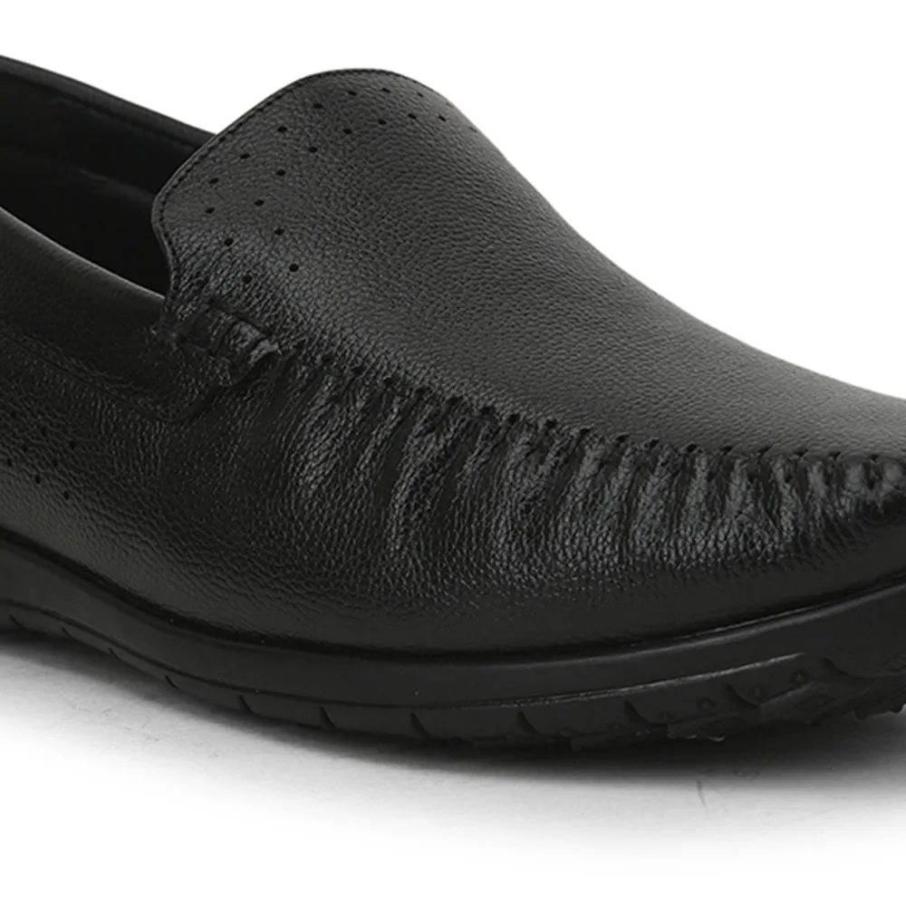 Healers Casual Non lacing Loafers Shoes For Men (Black) JPL-271 By Liberty