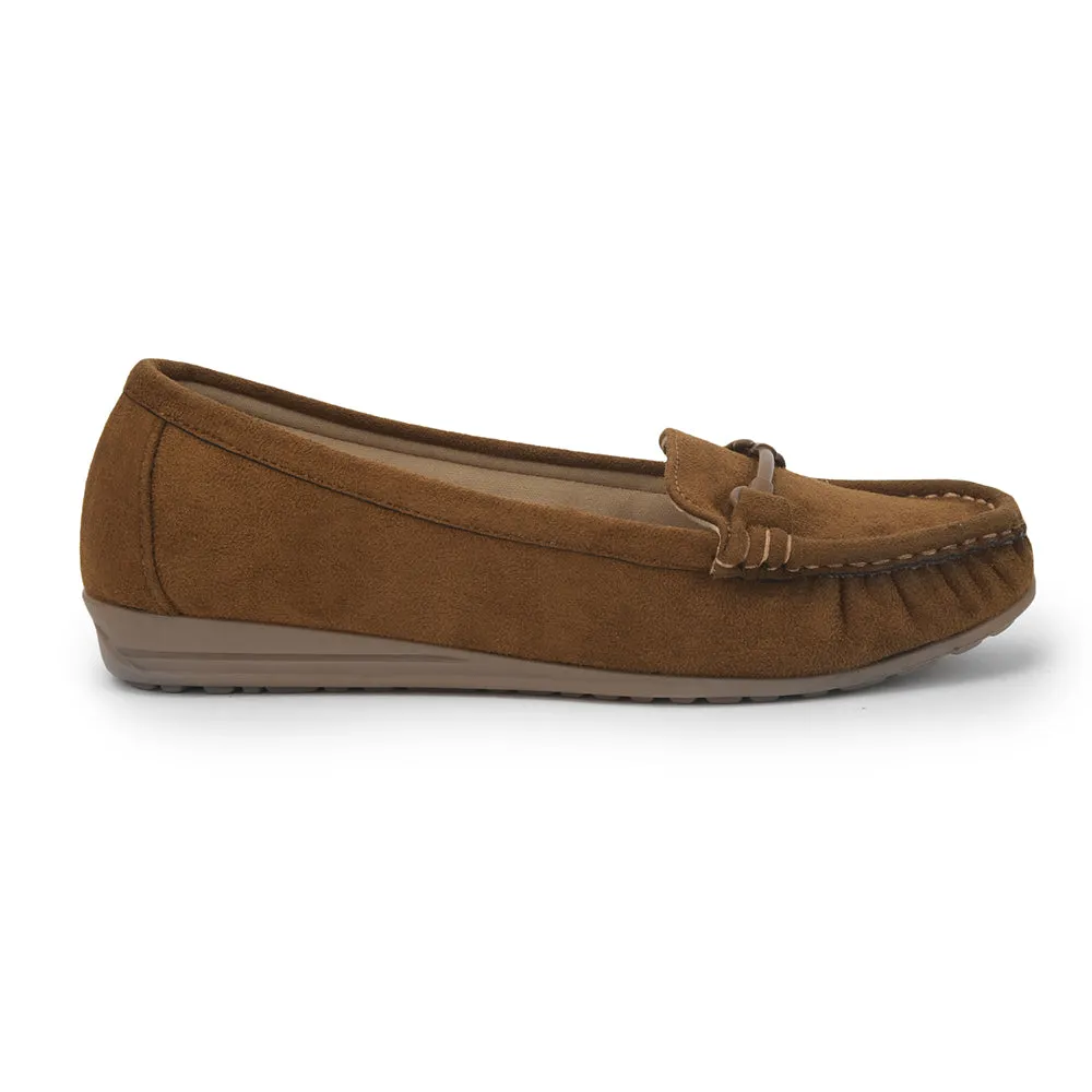 Healers Casual Tan Loafers For Women HM6-10 By Liberty