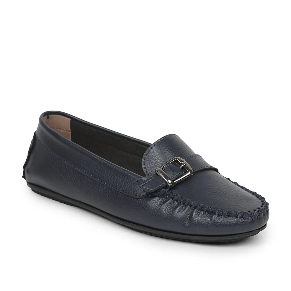 Healers Navy Blue Casual Loafers For Women GI-SML-01 By Liberty