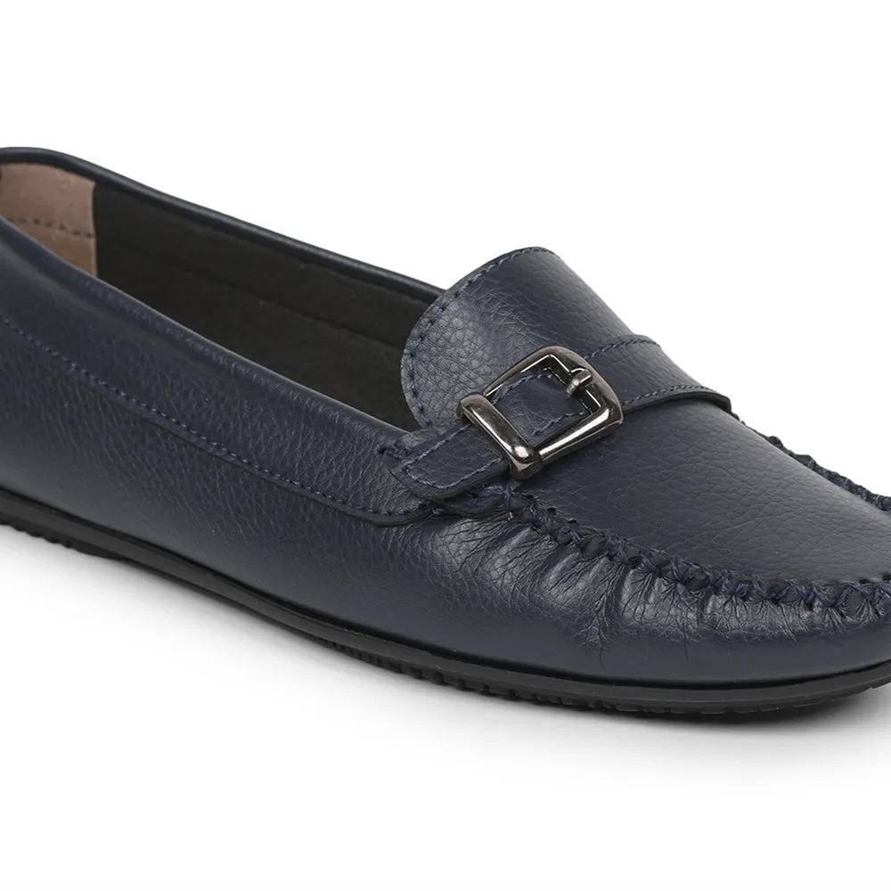 Healers Navy Blue Casual Loafers For Women GI-SML-01 By Liberty