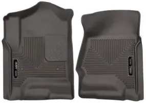 Husky Liners Front Floor Liners Fits 14-18 Silverado/Sierra 1500 Crew/Double Cab