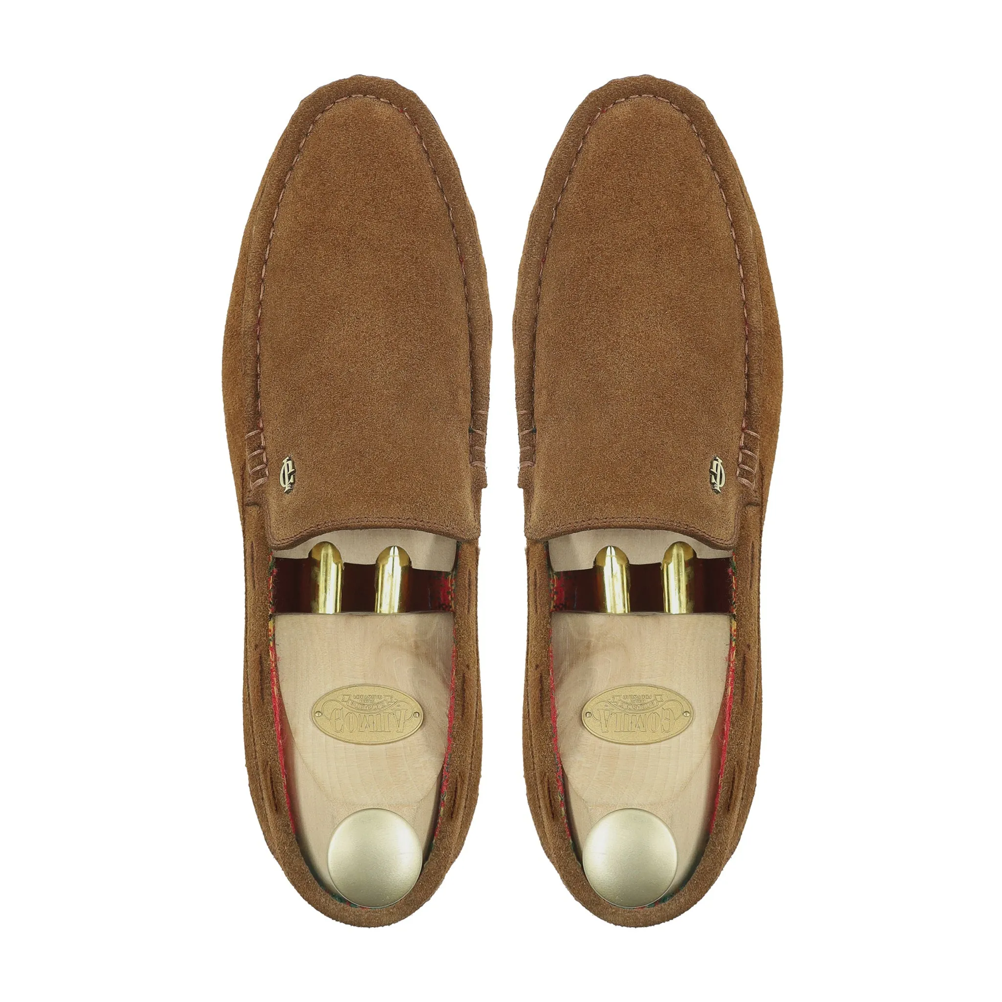 Jiren - Men's Cognac Kid Suede Loafer