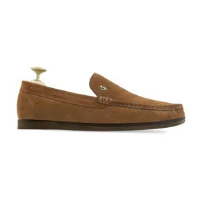 Jiren - Men's Cognac Kid Suede Loafer