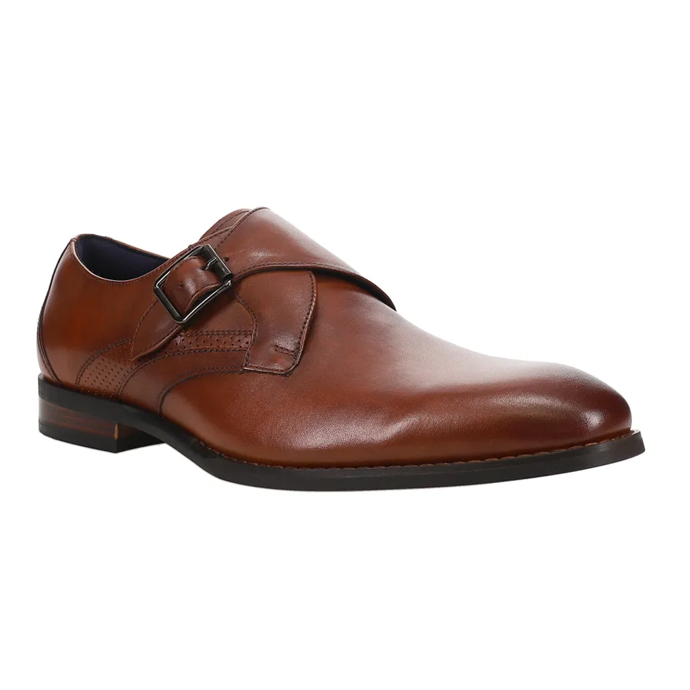 Karcher Monk Strap Plain Toe Dress Shoes