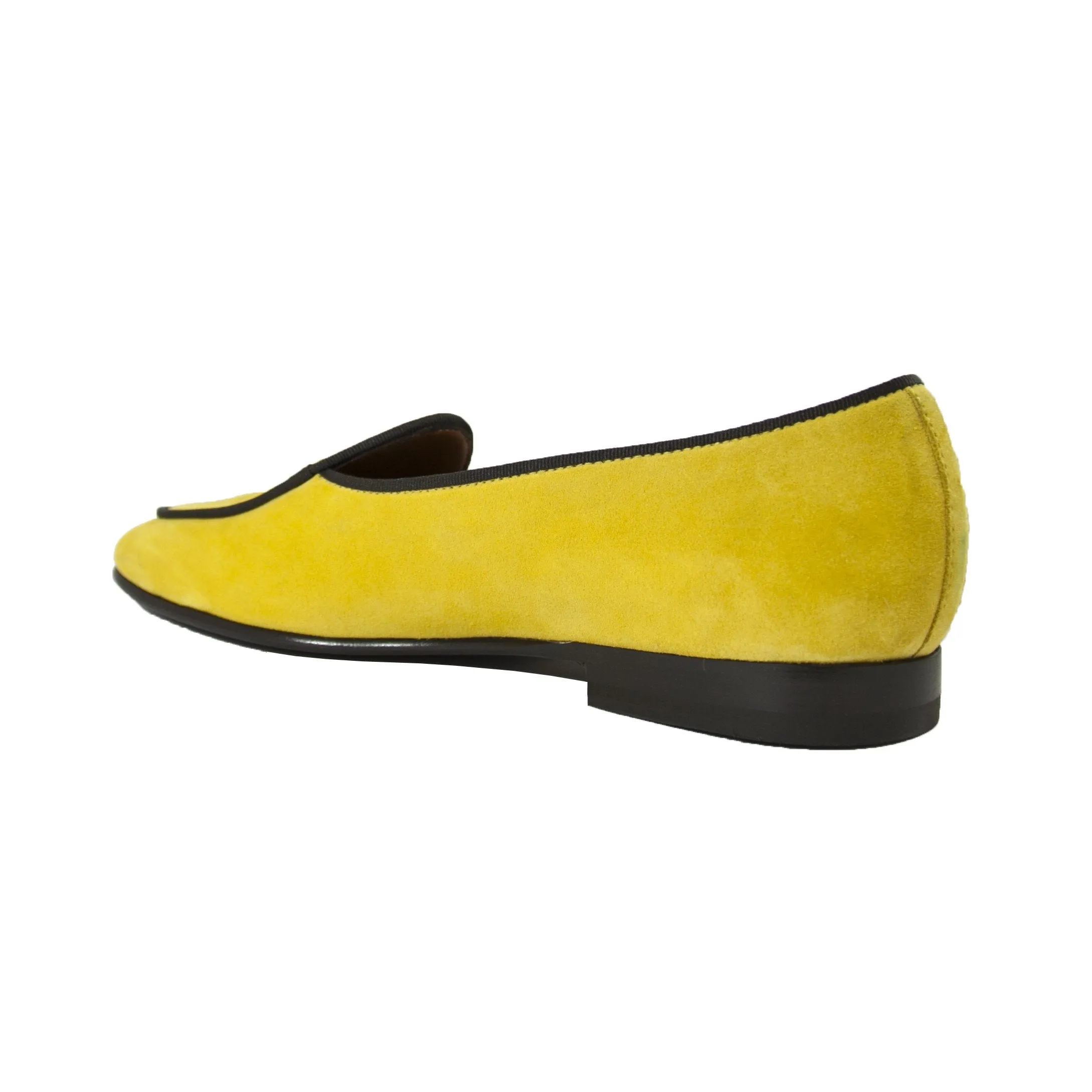 KENSINGTON EMBROIDERED LOAFERS IN YELLOW