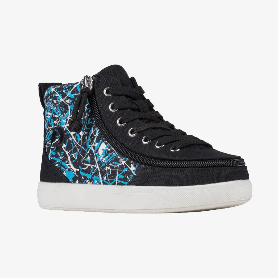 Kids' Black Graffiti BILLY Classic D|R II High Tops X-Wide