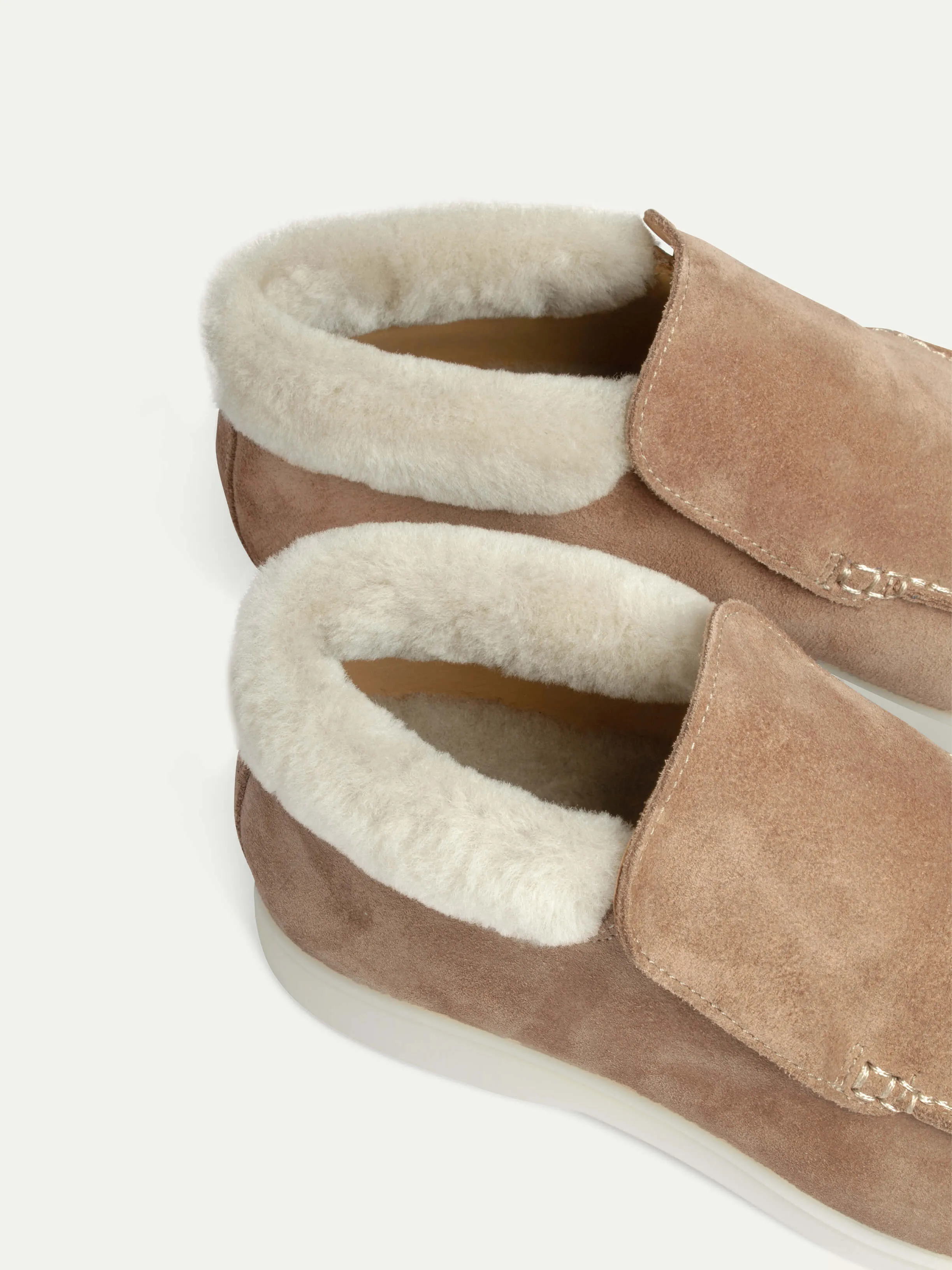 Lady Classic Beige City Loafer Fur