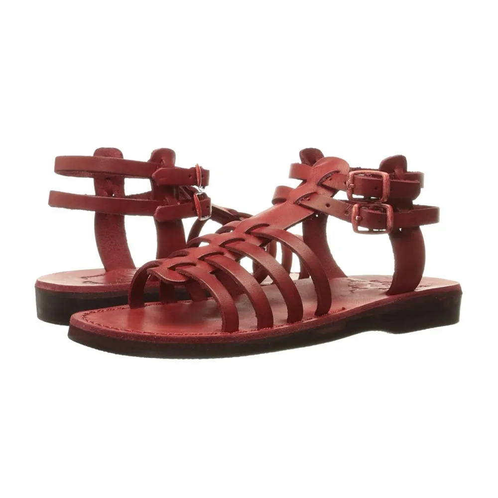 Leah - Leather Gladiator Sandal | Honey