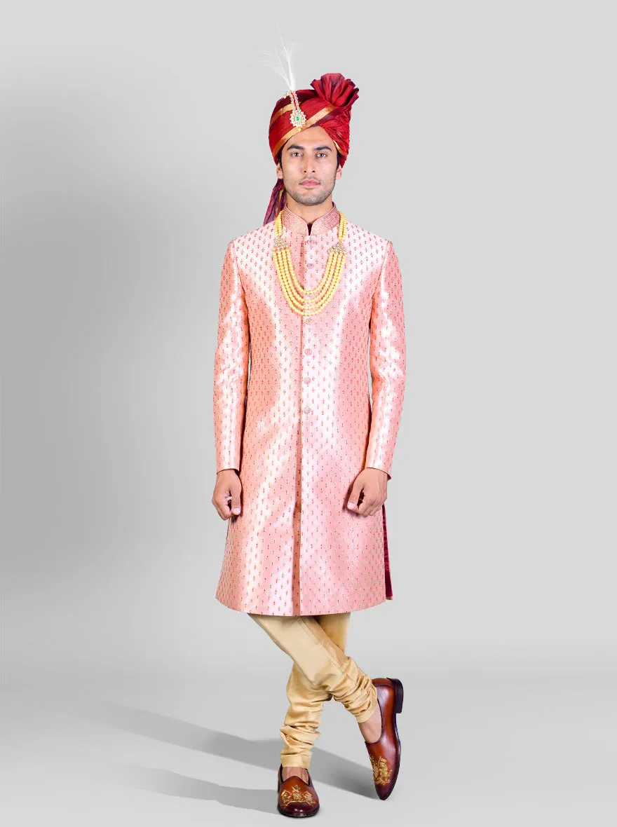 Light Pink Sherwani | Azania