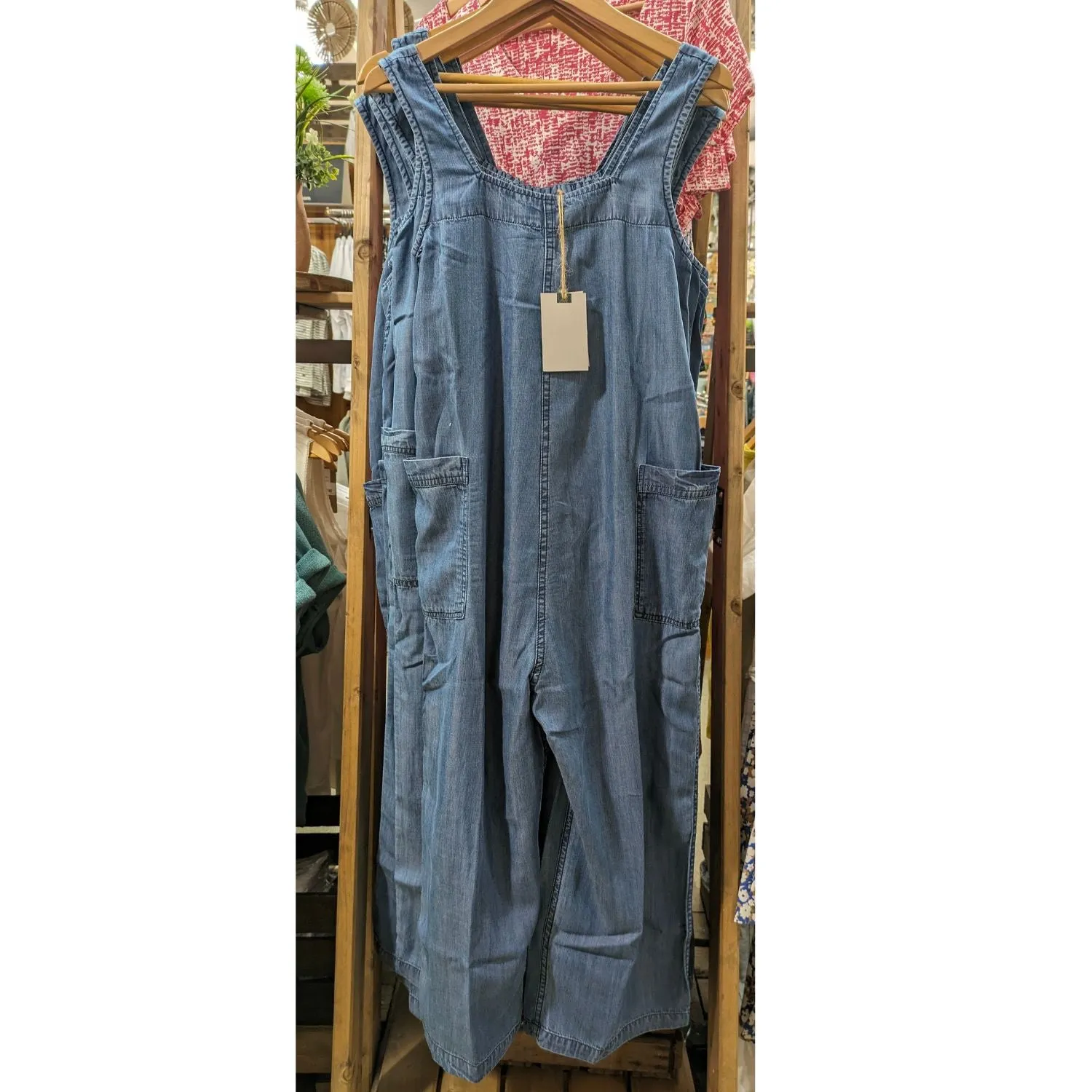 Lily & Me 18 Blue Tencle Edith Jumpsuit