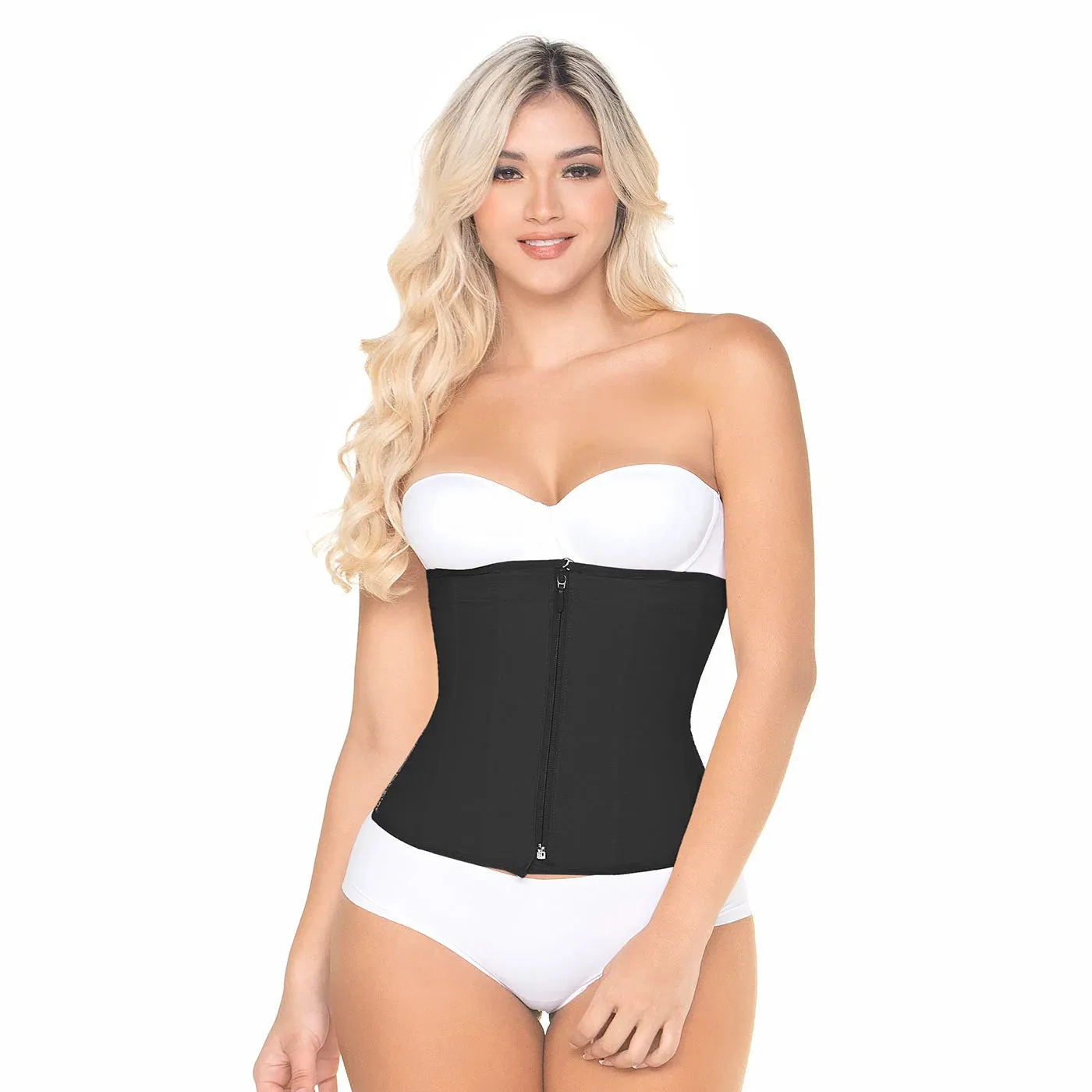 MARIAE CXF000V Waist Cincher Shapewear Faja Colombiana Waist Shaper with front Zipper & Inner Hooks