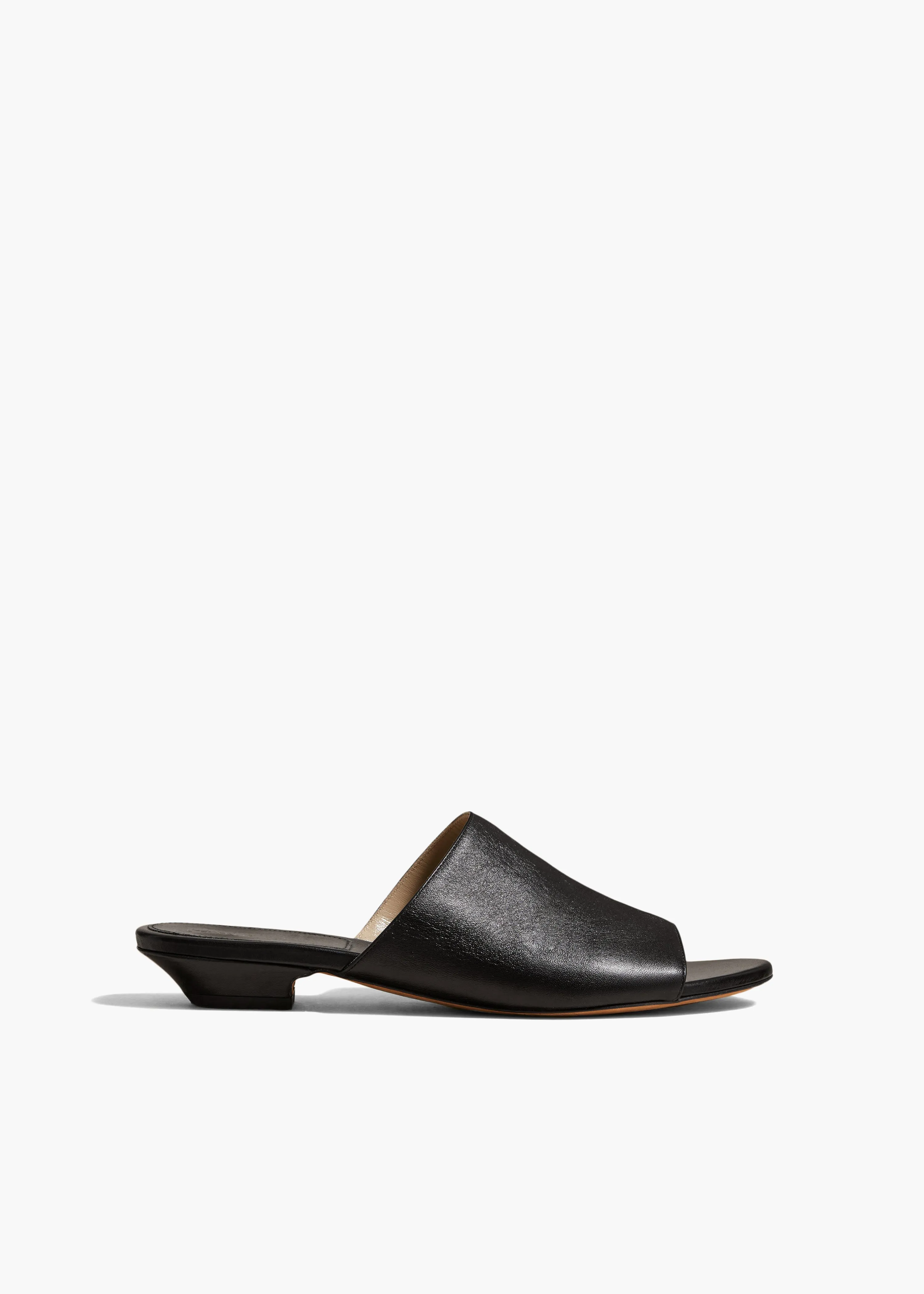 Marion Slide in Black Leather