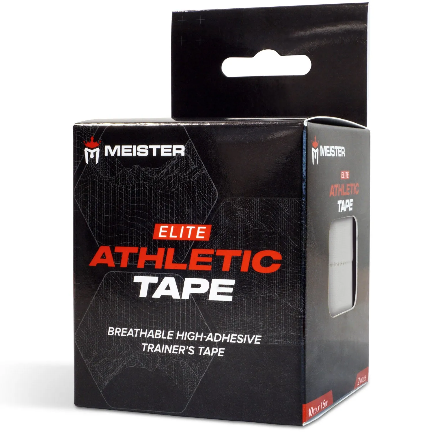 Meister Elite Porous Athletic Tape - 2 Roll Pack - White