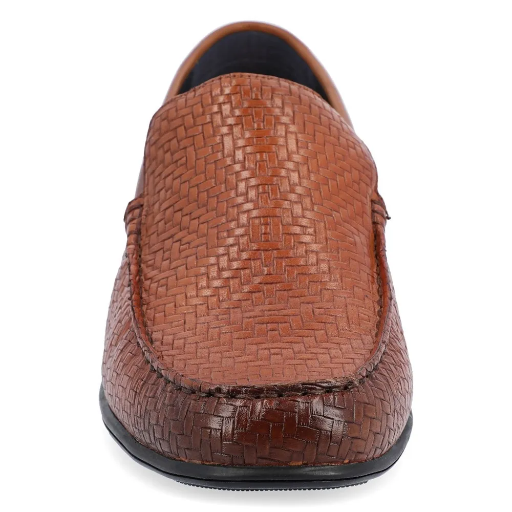 Men's Carter Moc Toe Thomas & Vine Loafers, cognac