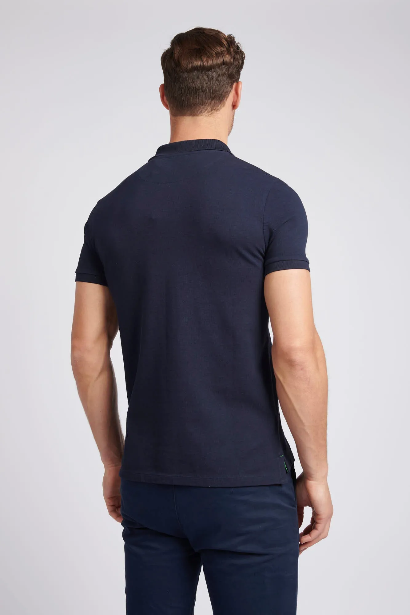 Mens Life Polo Shirt in Dark Sapphire Navy