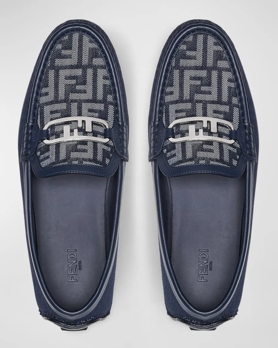 Men's loafers O'Lock FF-Denim Fendi