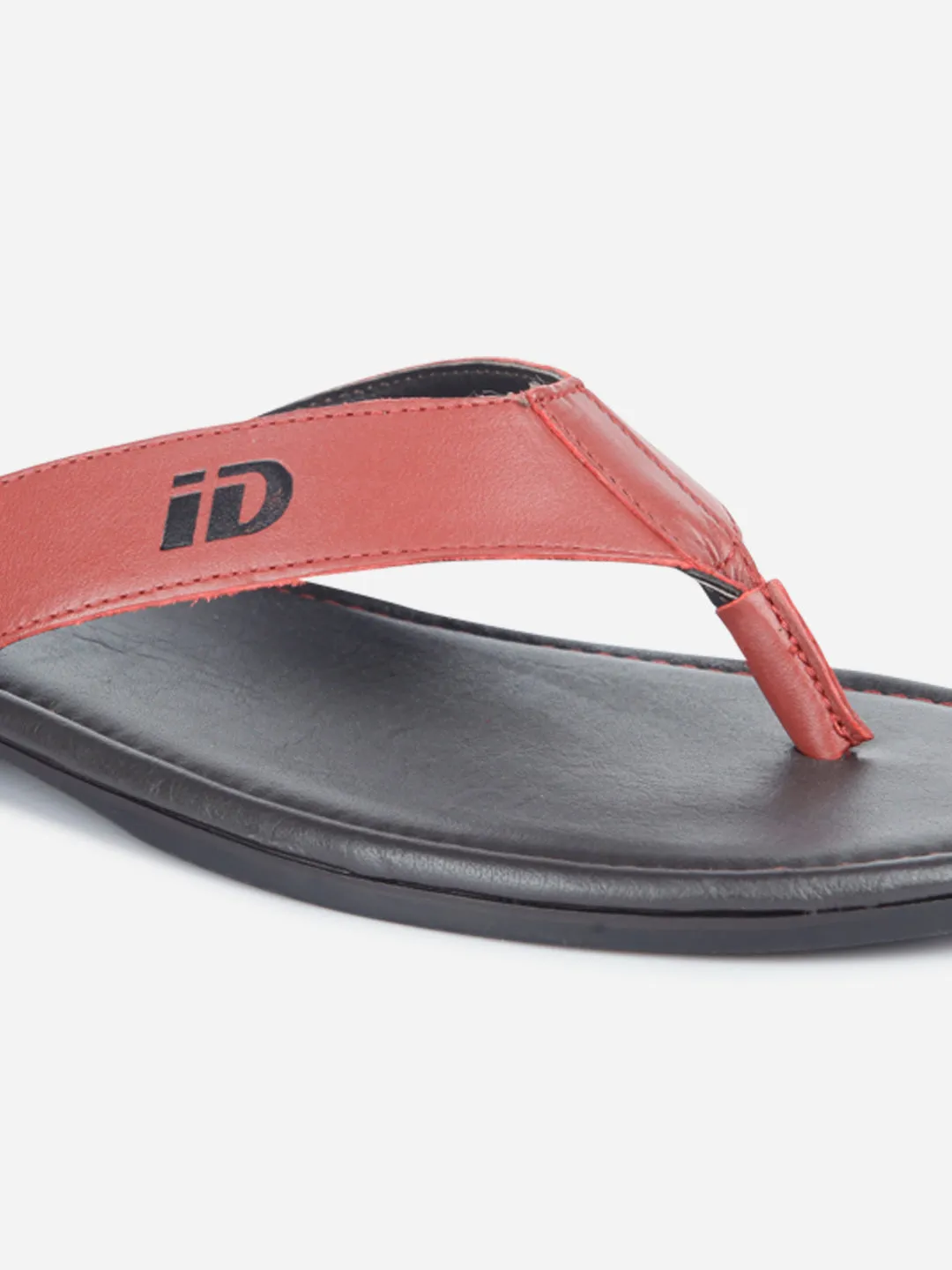 Men's Red Thong-Style Flat Casual Sandal (ID4135)