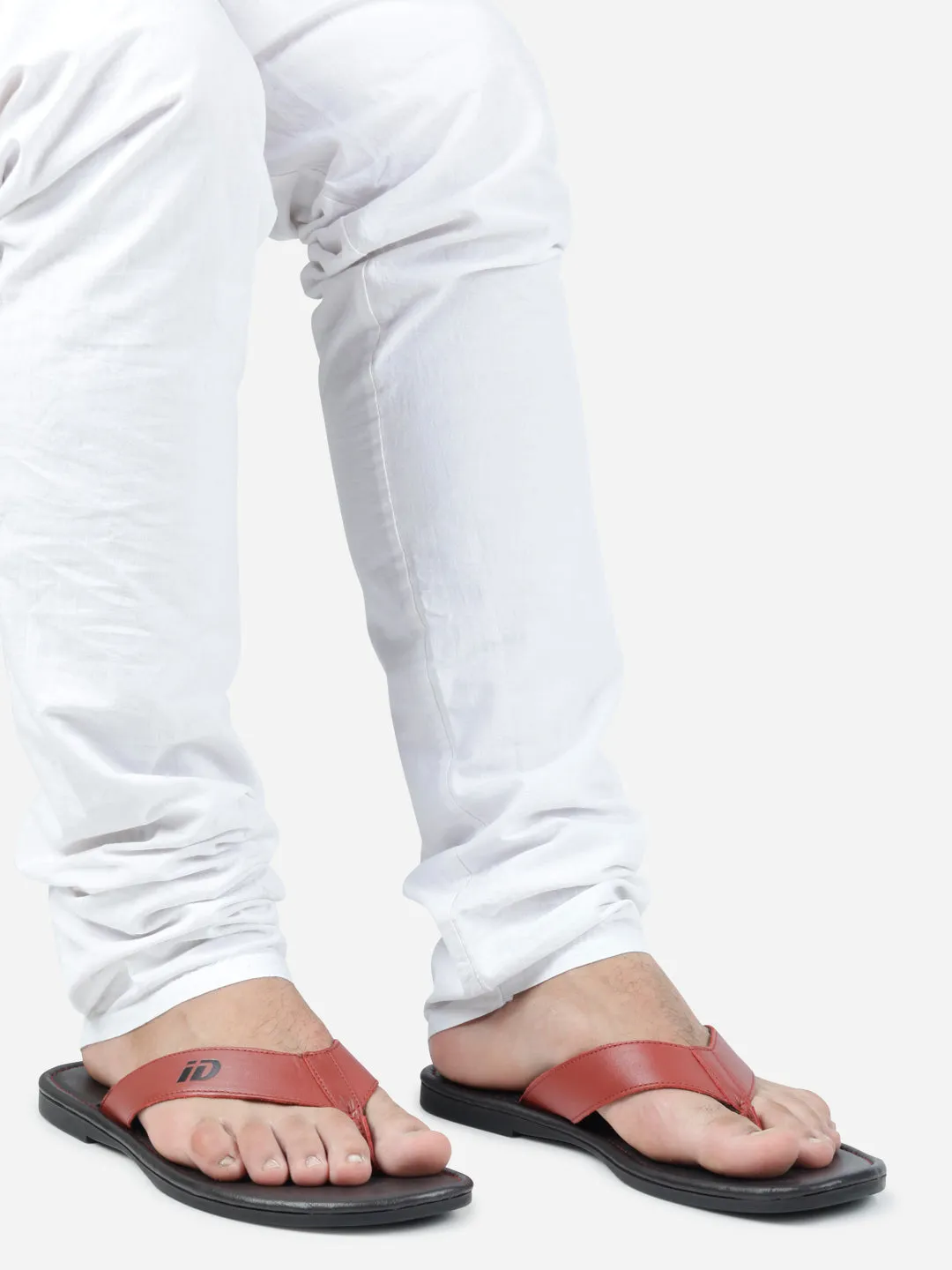 Men's Red Thong-Style Flat Casual Sandal (ID4135)