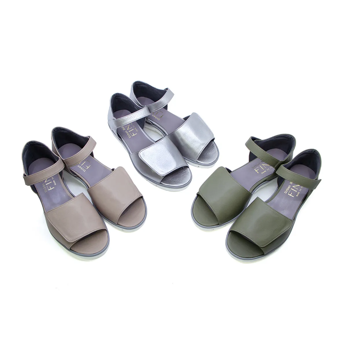 Muto Silver Soft Sandals