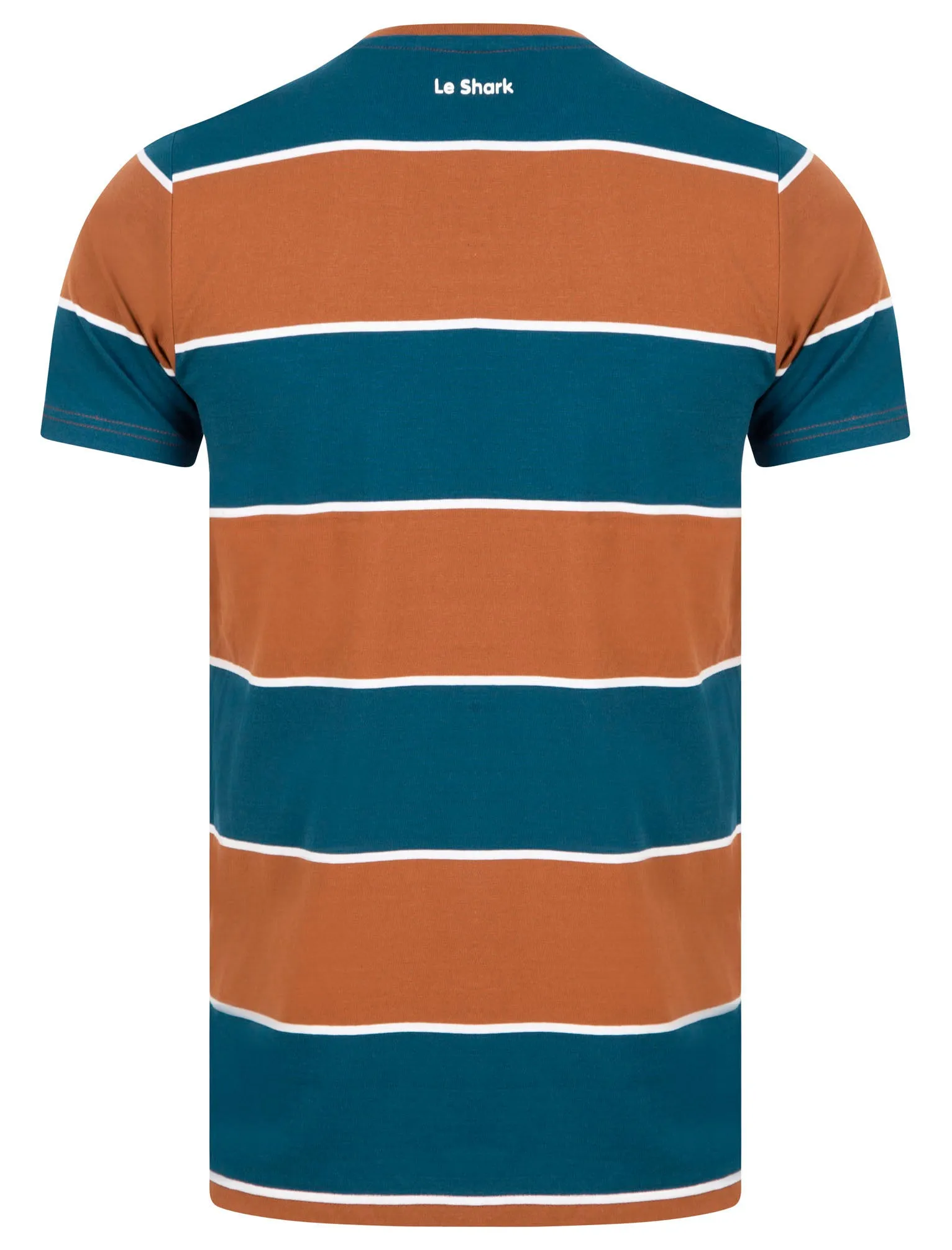 Nolan Striped Cotton Jersey T-Shirt in Bisque - Le Shark