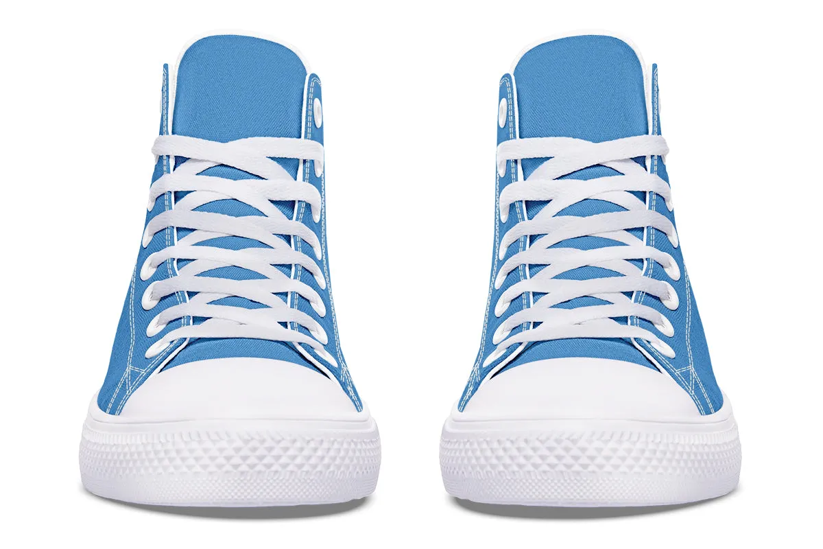 Ocean Wave High Tops - Classic Premium Canvas Shoes with Comfortable and Durable Soles