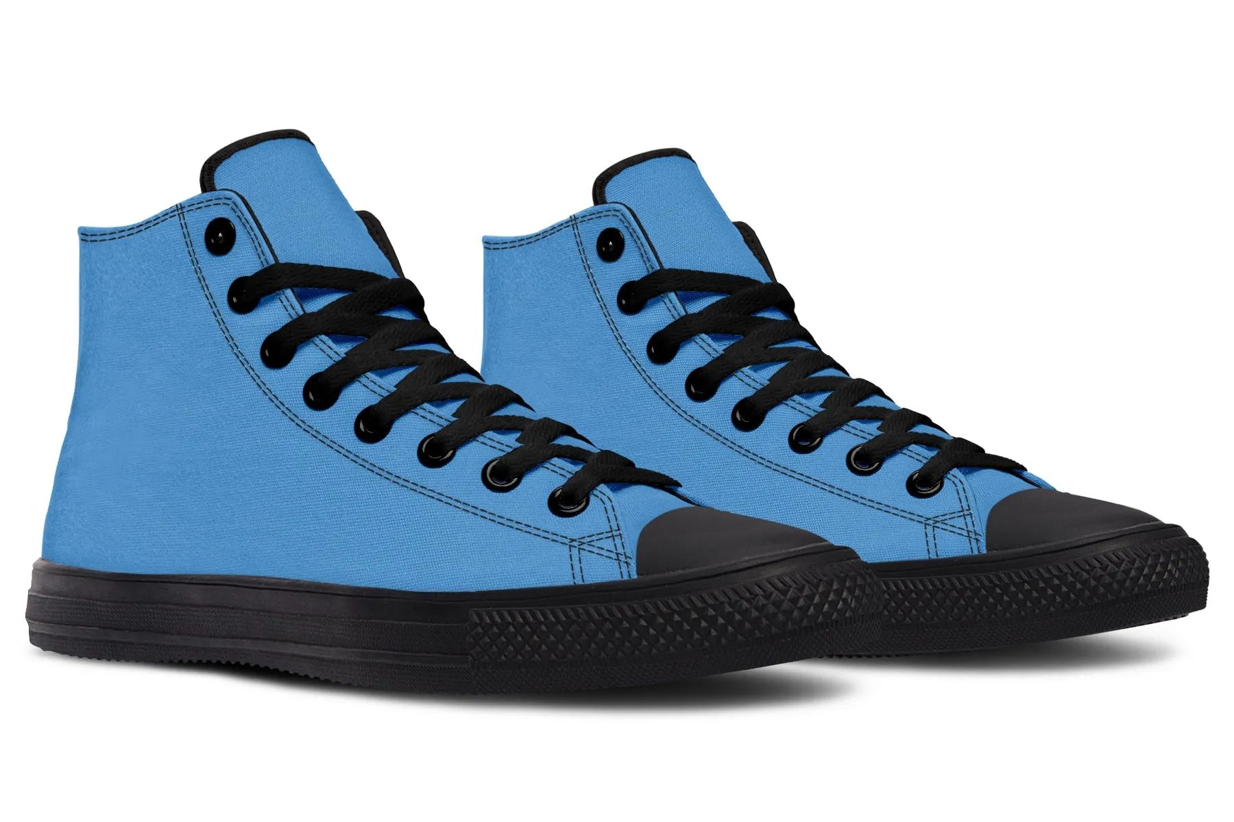 Ocean Wave High Tops - Classic Premium Canvas Shoes with Comfortable and Durable Soles