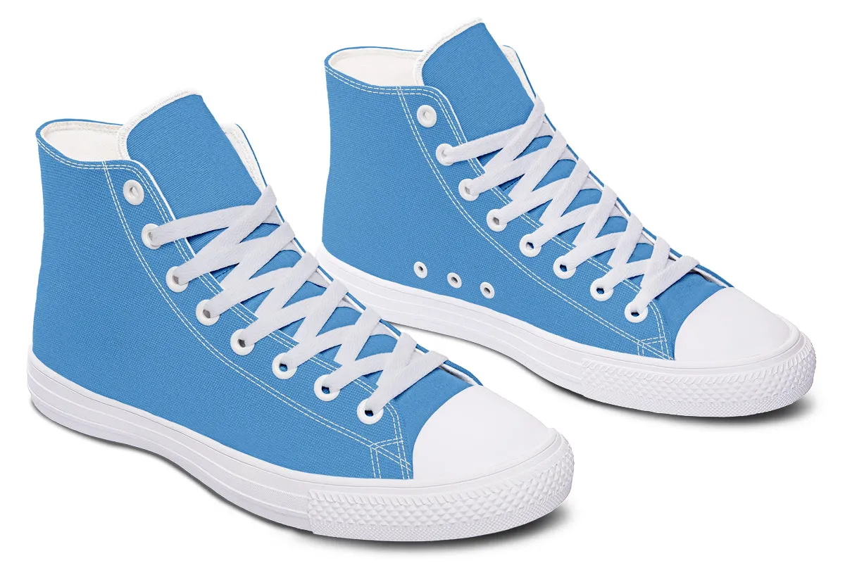 Ocean Wave High Tops - Classic Premium Canvas Shoes with Comfortable and Durable Soles