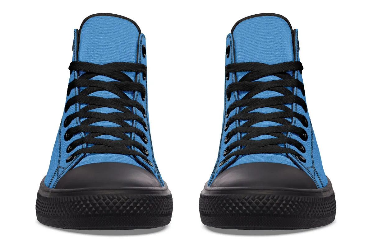 Ocean Wave High Tops - Classic Premium Canvas Shoes with Comfortable and Durable Soles