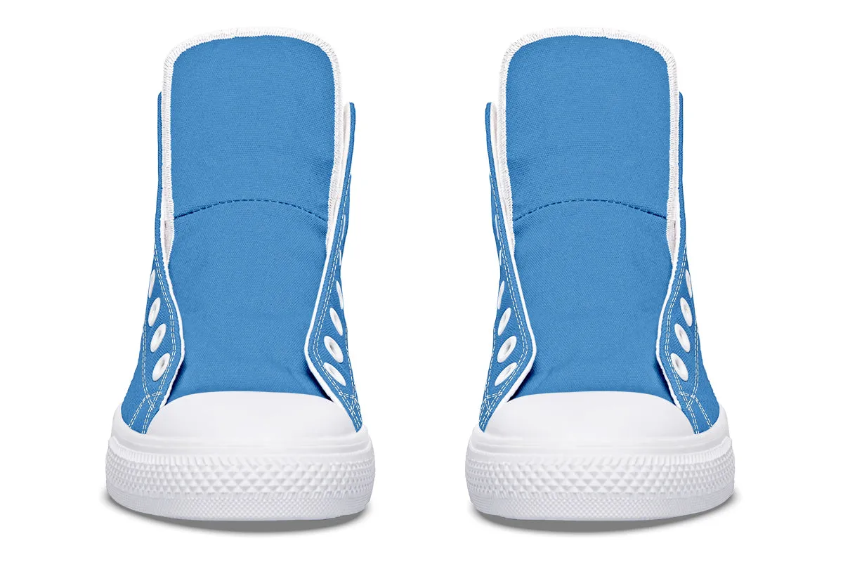 Ocean Wave High Tops - Classic Premium Canvas Shoes with Comfortable and Durable Soles