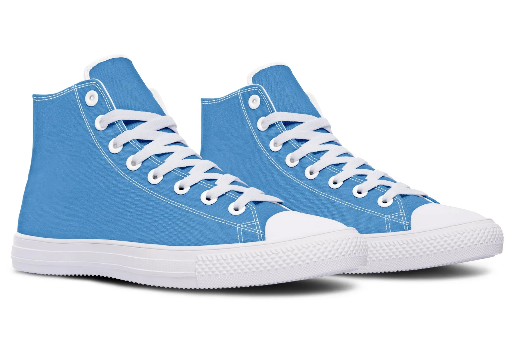 Ocean Wave High Tops - Classic Premium Canvas Shoes with Comfortable and Durable Soles