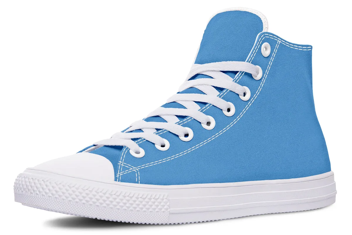 Ocean Wave High Tops - Classic Premium Canvas Shoes with Comfortable and Durable Soles