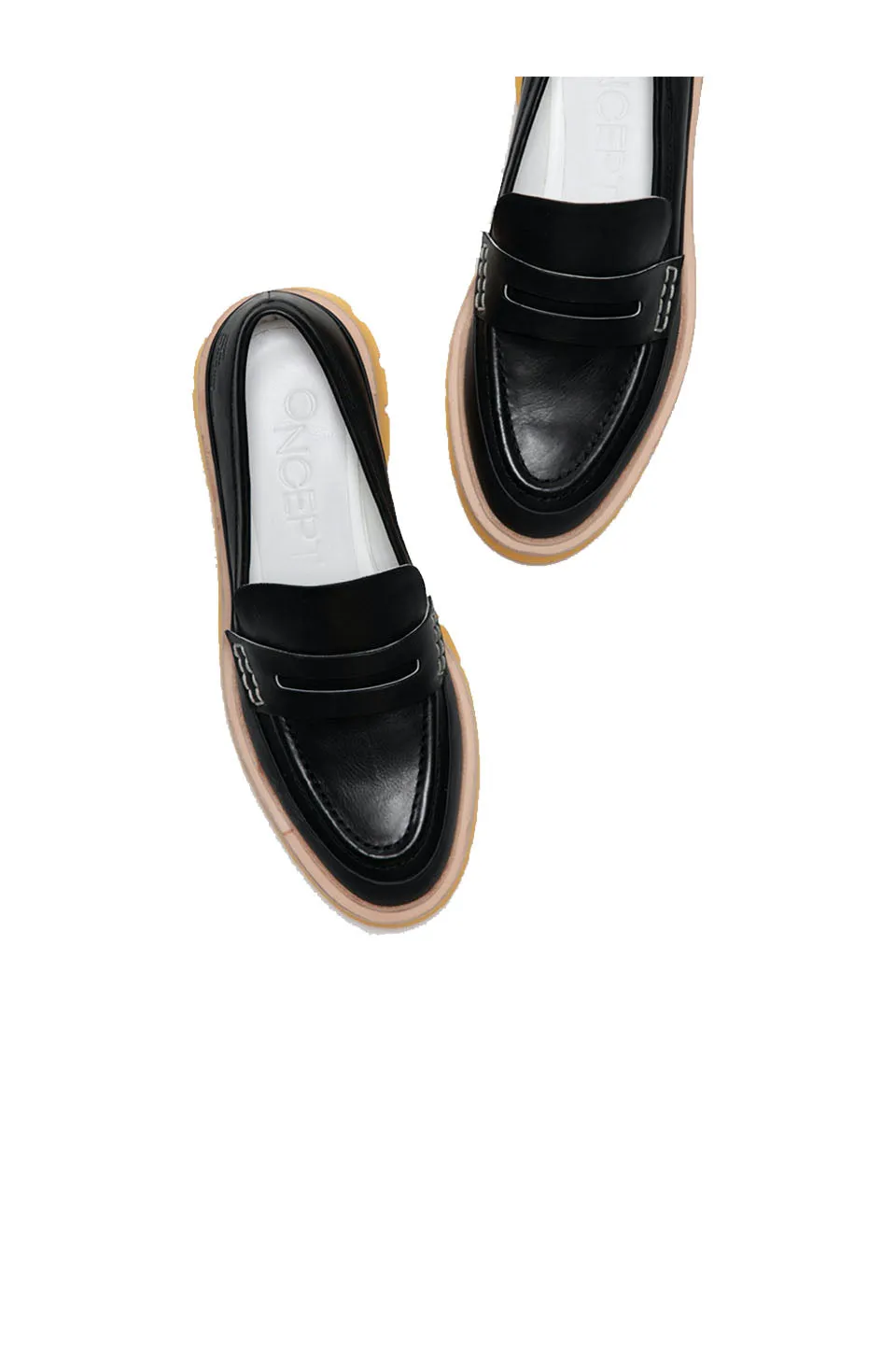 Oncept Seoul Loafer In Black/Orange