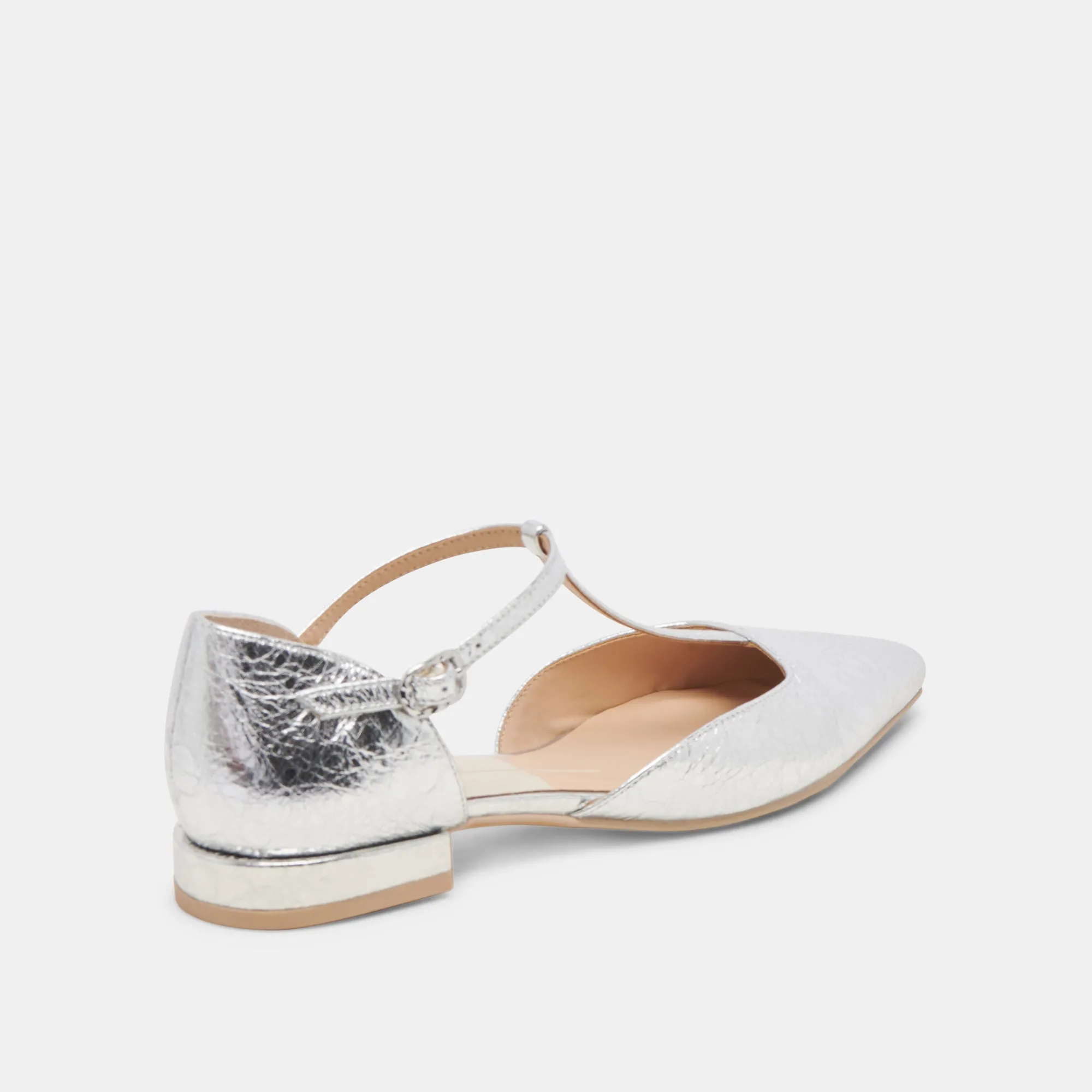 PEATY FLATS SILVER DISTRESSED LEATHER