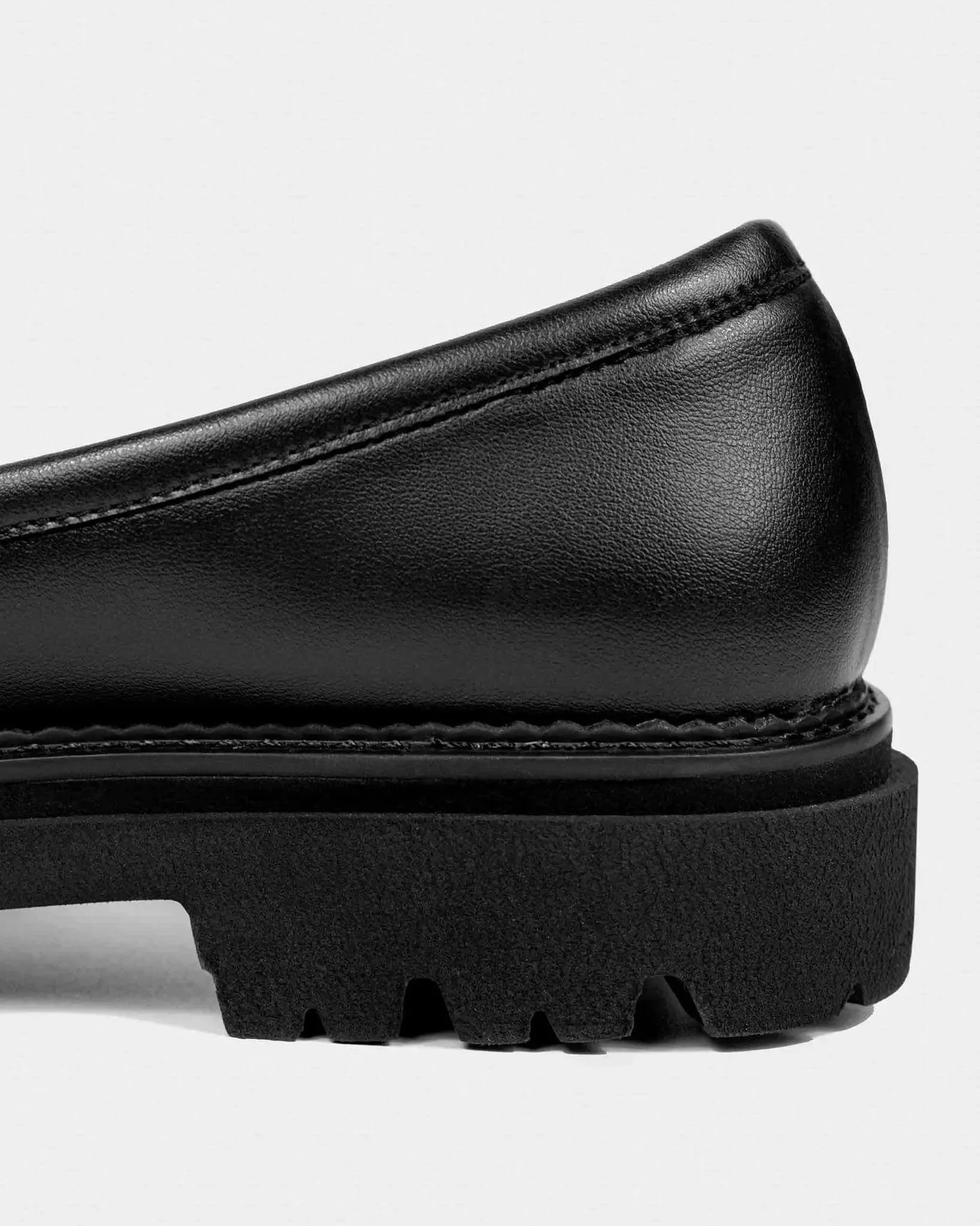 PRE-ORDER Vegan Chunky Black Grape Leather Loafers by Bohema