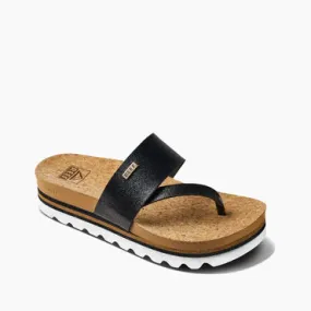 Reef Cushion Sol Hi Black Tan Women's Sandal