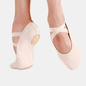 Só Dança Diamond Stretch Canvas Ballet Shoe-SAND