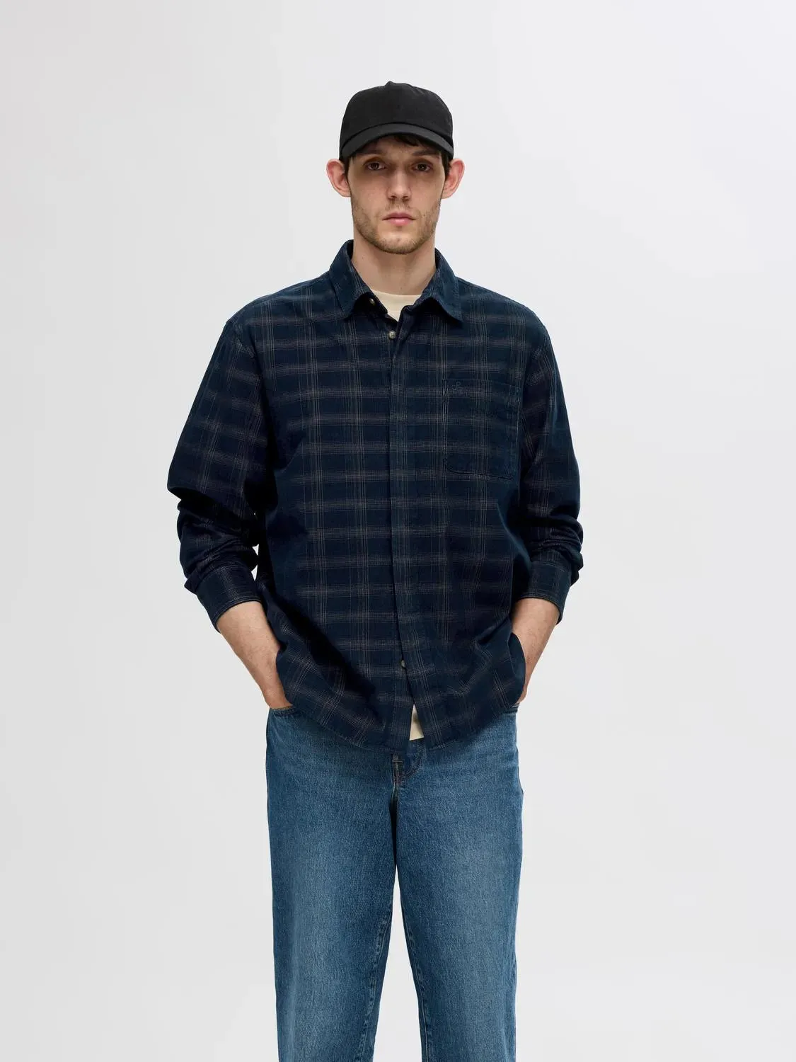 Selected Homme - Checked Cord Shirt