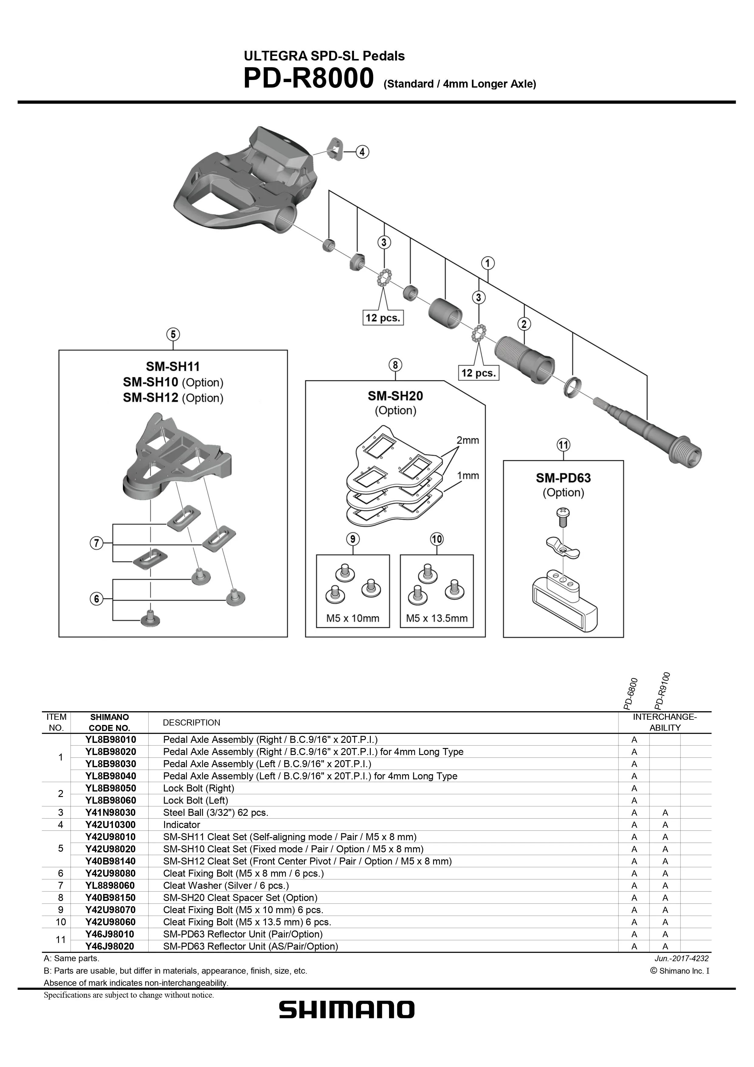 SHIMANO Ultegra PD-R8000 SPD-SL Road Black Pedals