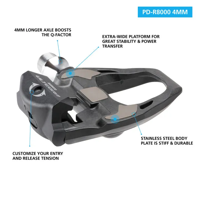 SHIMANO Ultegra PD-R8000 SPD-SL Road Black Pedals