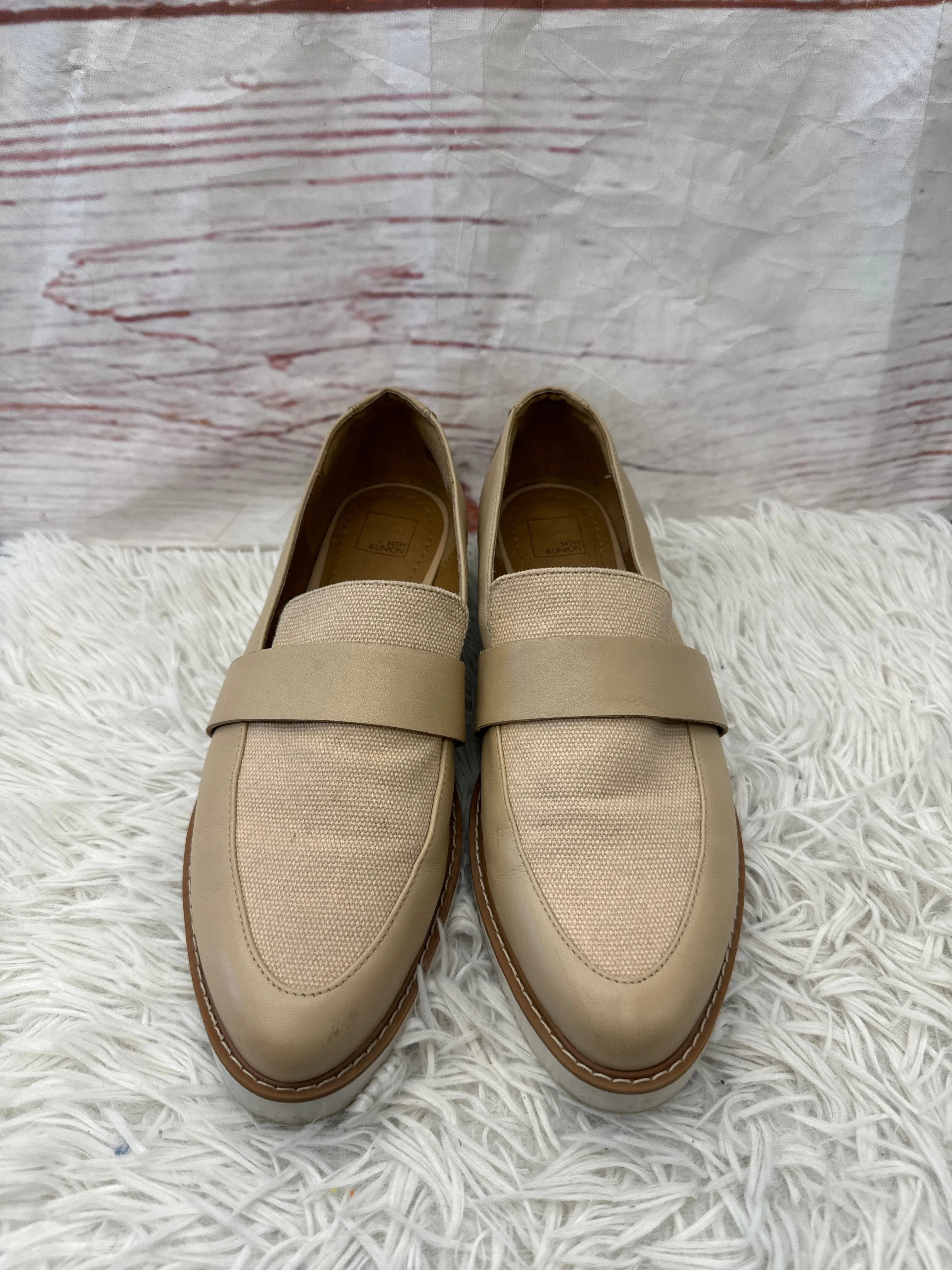 Shoes Flats Loafer Oxford By 14th And Union In Tan, Size: 7.5