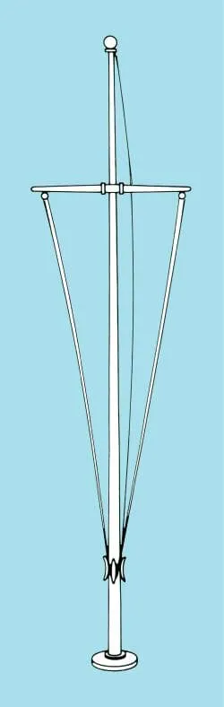 Single Mast Nautical Series Aluminum Flagpole