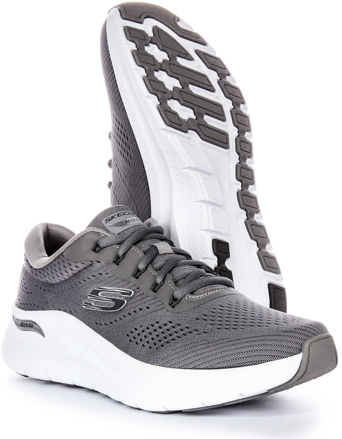 Skechers Arch Fit 2.0 Trainers In Grey White For Men