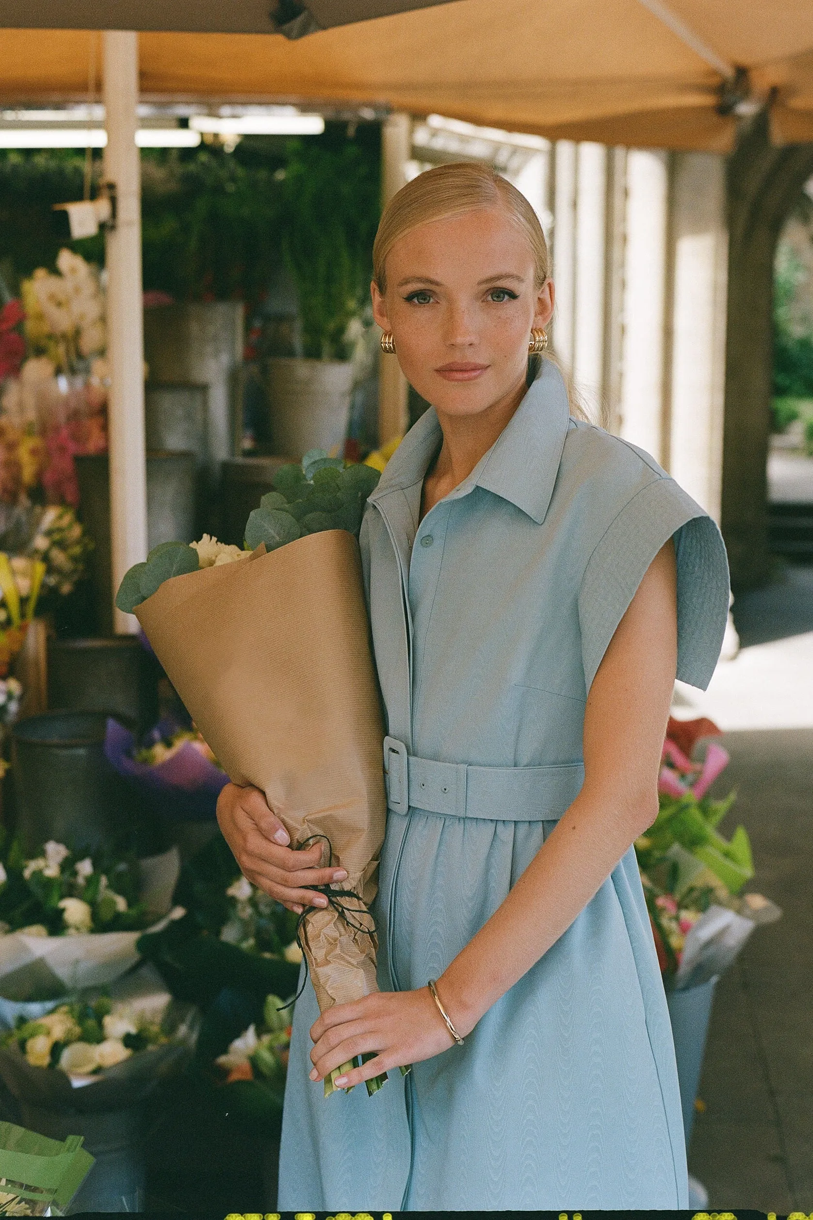 Slate Blue Chloe Dress