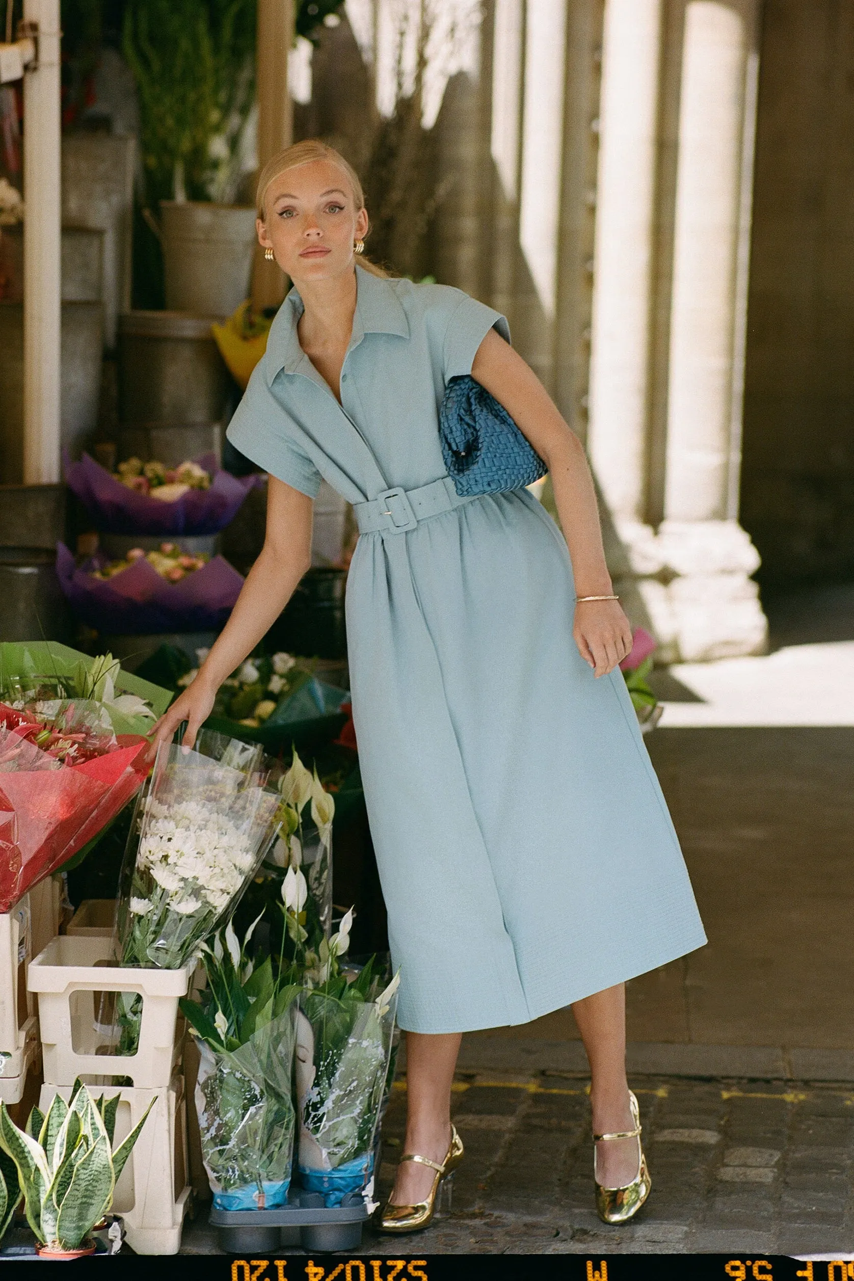 Slate Blue Chloe Dress