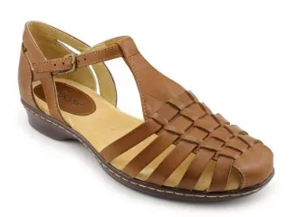 SOFTSPOTS Women's •Higby• Leather T-Strap Huarache Sandal