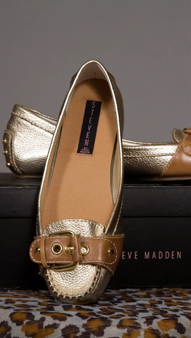 Steve Madden A Loving Loafer Gold