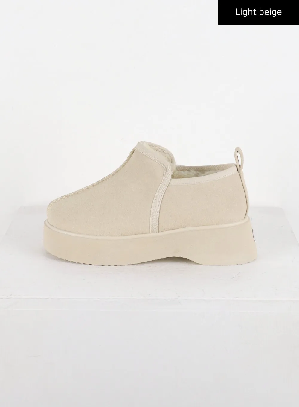 Suede Platform Loafers CD318